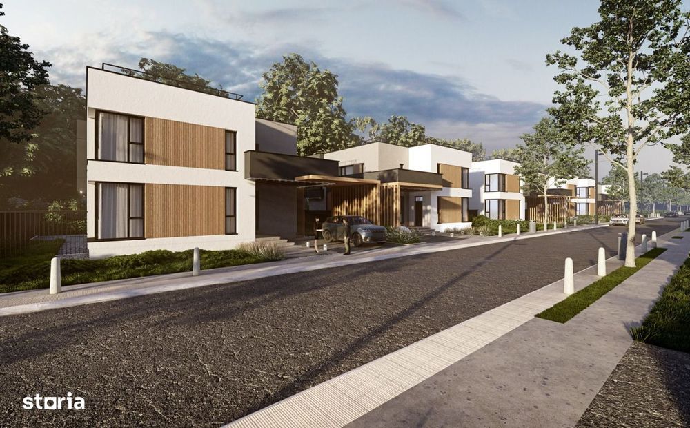 Teren Balotesti cu proiect vile gata de executie - Proiect, PUZ si AC