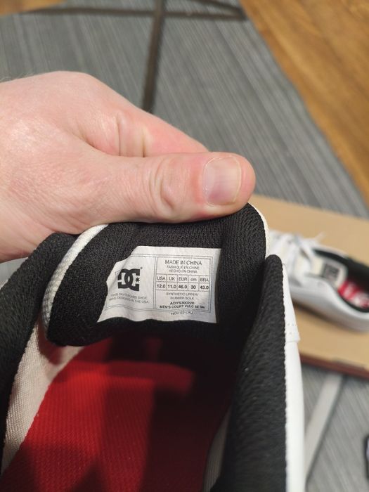 Кеды DC оригинал 46 размера, кожа 100%
