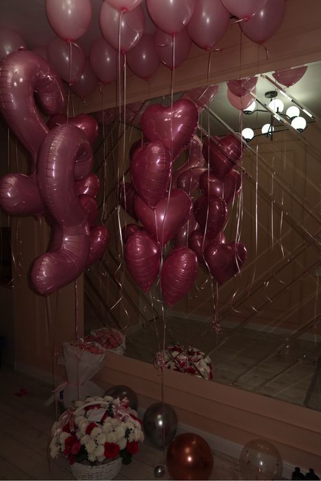 Шарики гелевые розовые