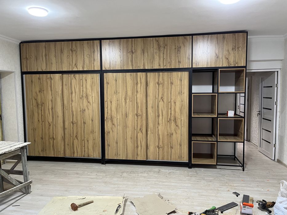 Лофт стил мебел шкаф стеллажи рабочий стол навесное шкаф