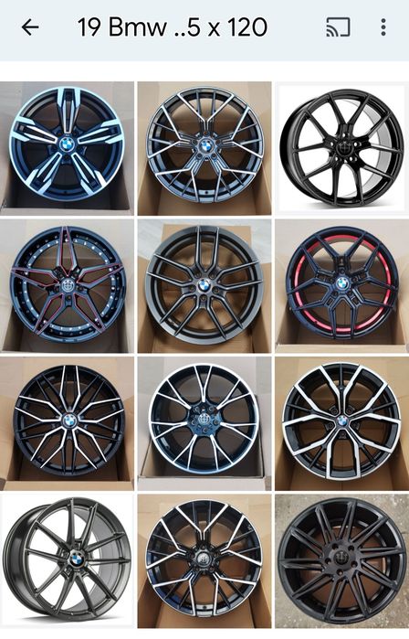 Jante 19 BMW 5 x 120 R19 Negru integral 
Jante Noi cu Factura și Garan