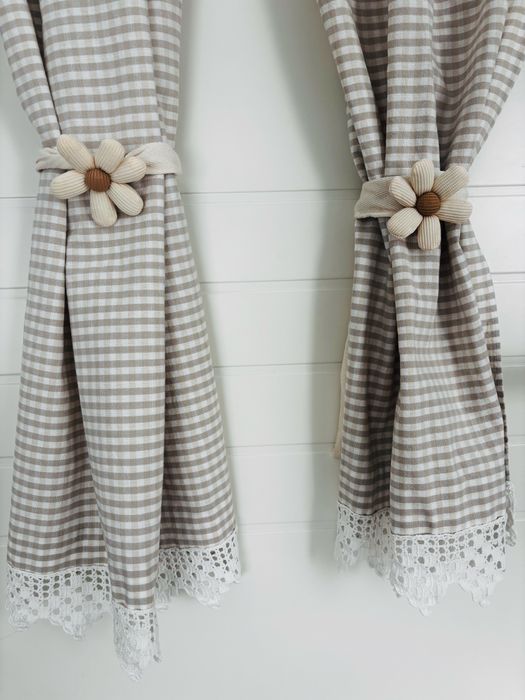 Set 2 draperii scurte