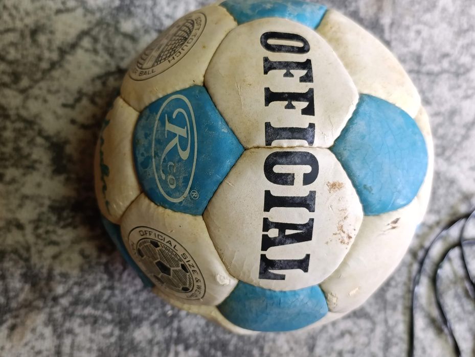 Minge de fotbal cu autograf Ioan Andone