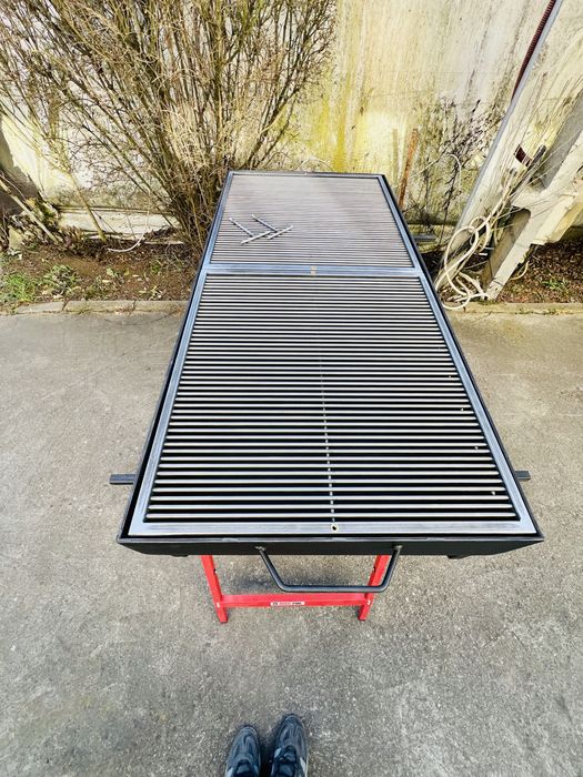 Gratar 1500x500 cu grill-uri de inox