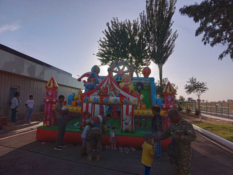 Батут надувной, б/у