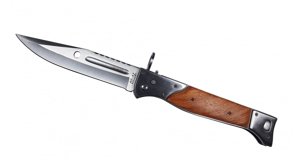 Set 4 briceaguri vanatoare, Ak System, otell, maro, teaca inclusa