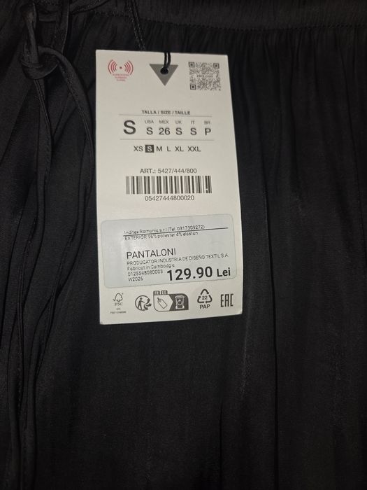 Pantaloni zara satinati