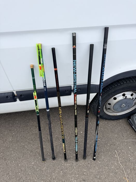 Undite carbon 3,5 m. 4 m. 5 m. 6 m. 7 m+Husa pret 500 le toate 6 buc+Husa