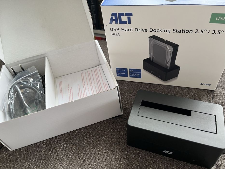 ACT AC1500 SATA HDD/SSD Docking Station – USB 3.2 Gen1