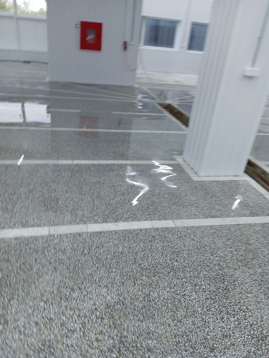 Полы из мраморной крошки