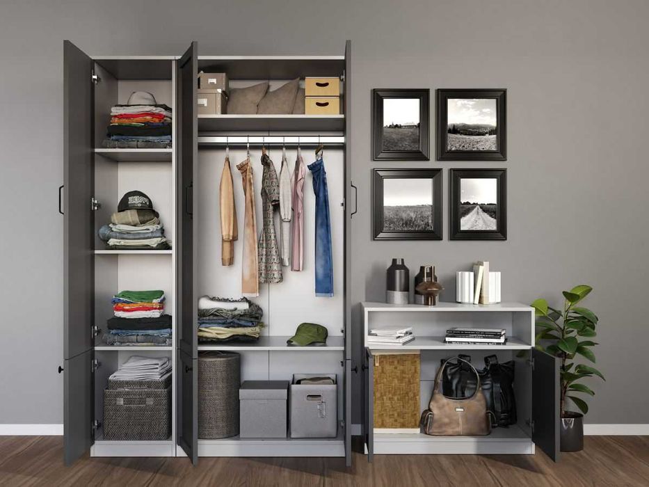 Set Mobila Dormitor Grafit C03 - Transport Gratuit in 4-10 zile