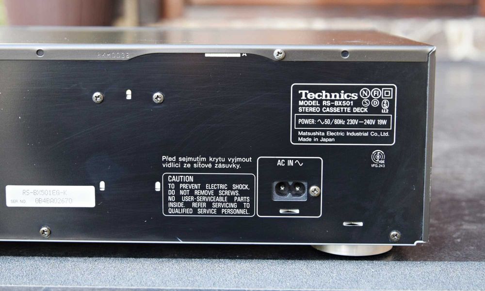 Deck Technics RS-BX 501, casetofon