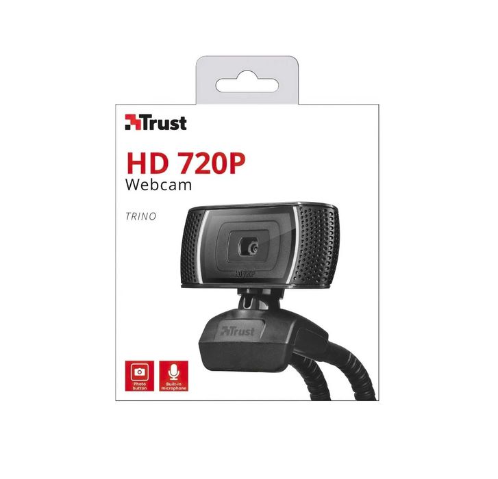 } Вебкамера Trust TRINO, HD, 30 fps, fixed focus, Черный