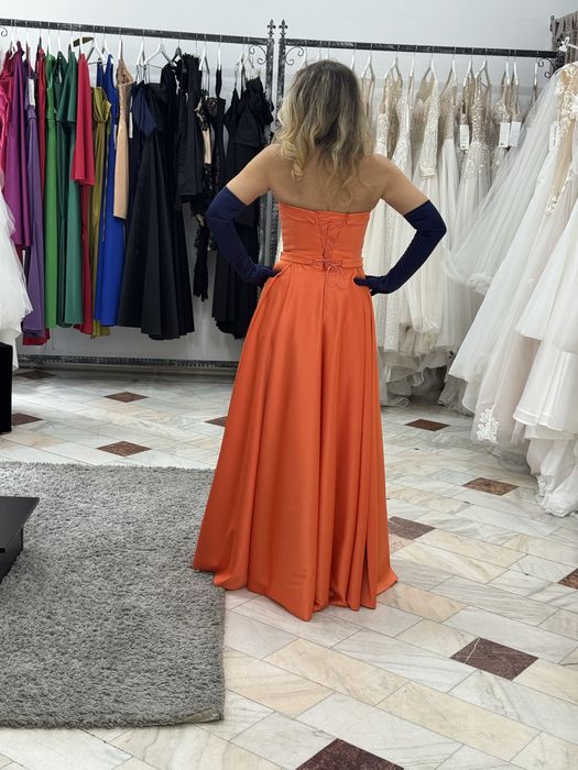 Rochie, eleganta, din tafta de matase, masura M