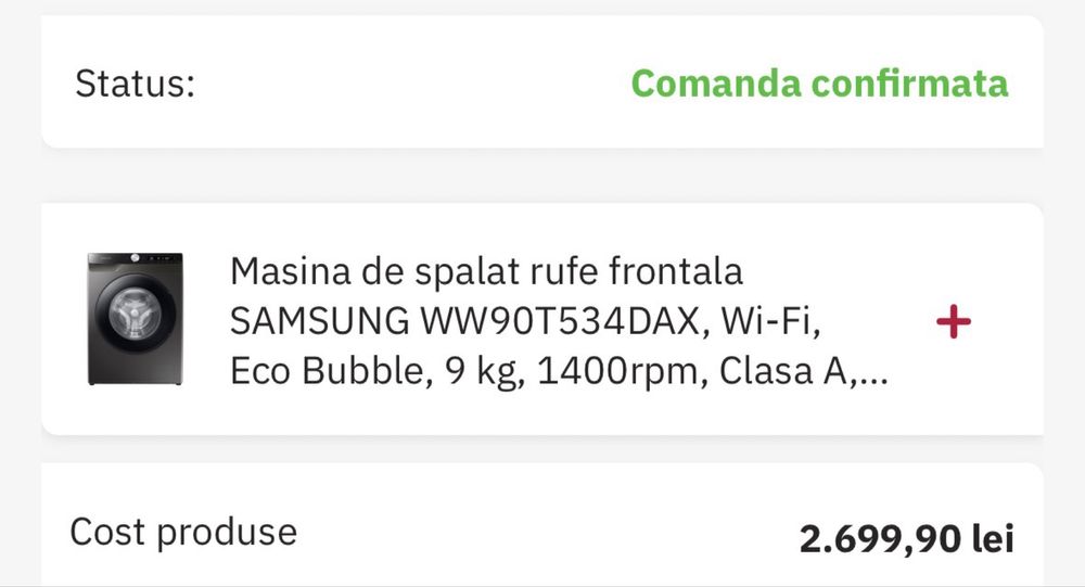 Masina de spalat samsung