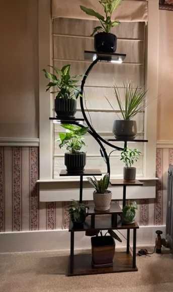 Подставка для комнатных растений с фитолампами