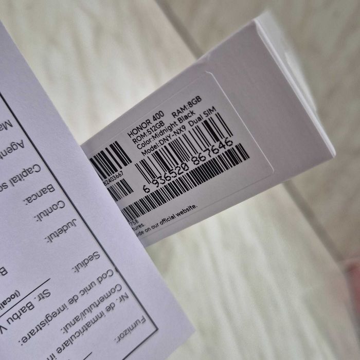 Telefon HONOR 400 Black 512Gb cu 8Gb Sigilat factura Zeus Amanet 33761
