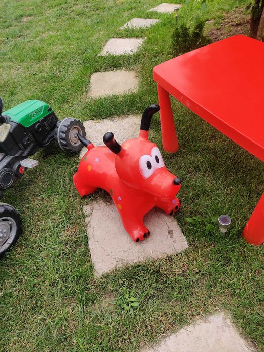 Jucarii _Tractor cu remorca,catelus