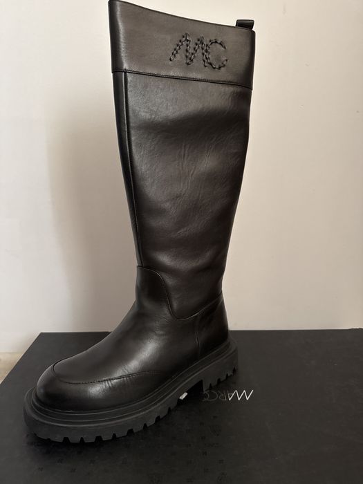 MarcCain черни кожени ботуши