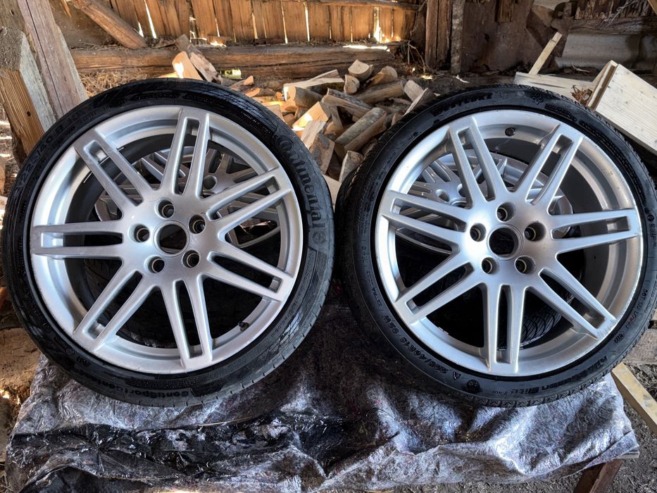 Jante Aliaj 18 5x112 Audi VW Skoda Seat cu Anvelope 225/40 R18
