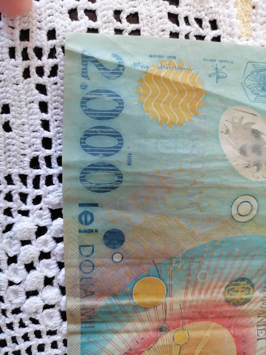 Bancnote colectionari -eclipsa din  1999, 500lei si 1000lei