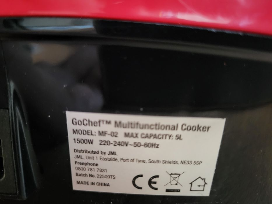 Aragaz multifuncțional antiaderent 8 în 1 GoChef cu carte de rețete GR