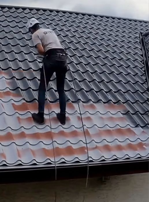 Покраска крыши, покраска ангаров