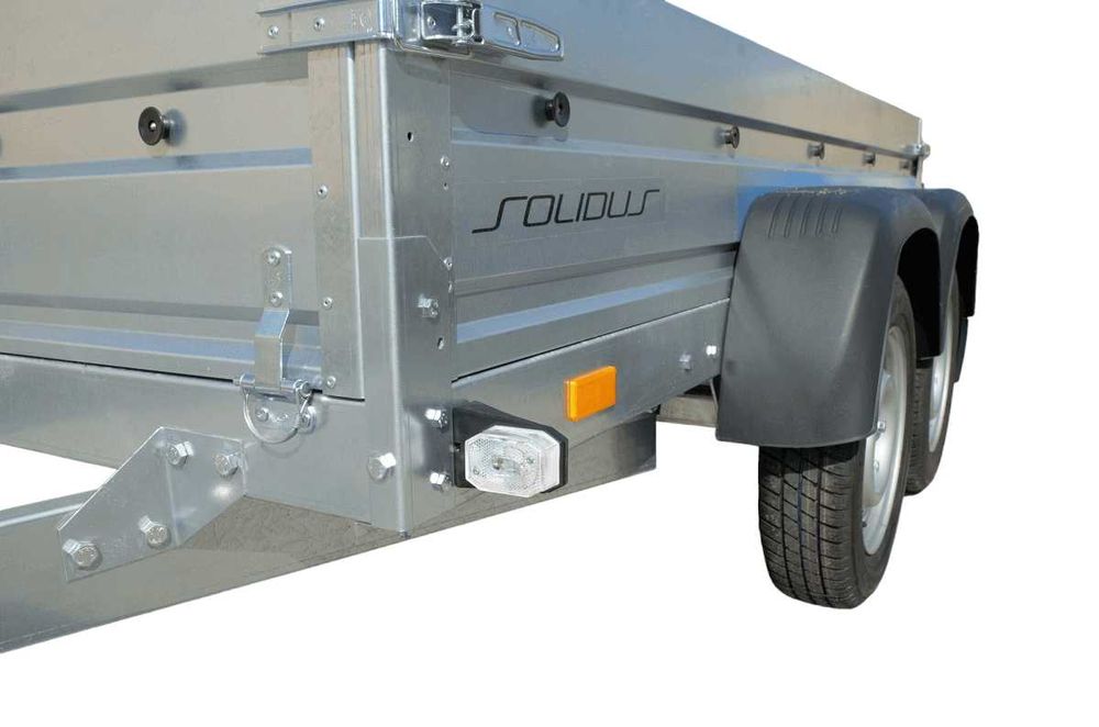 Remorca Profesioanala Noua 750 kg 2 Axe Faro Solidus Plus 236x125x35cm