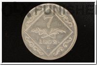 aus Habsburg Austria 7 Kreuzer 1802 A Franz Ii silver