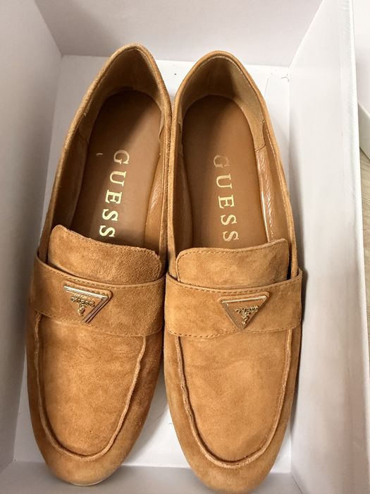 Mocasini sau espadrile dama maro piele intoarsa