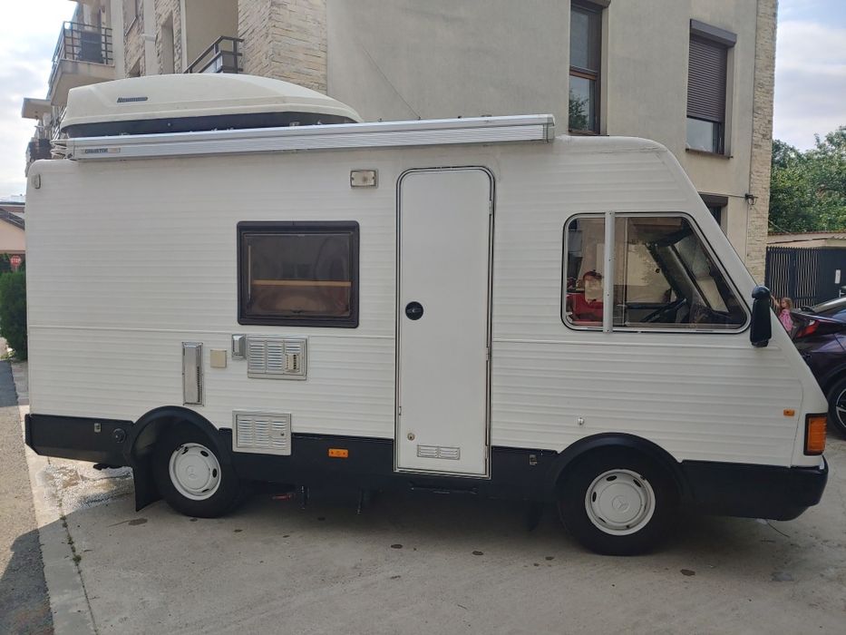 Vand autorulota integrata marca Mercedes Benz MB 100D Mirage City 3, 113.000 km reali, 4.96 m lungime!!,model premium, foarte rar, pretabil istoric.