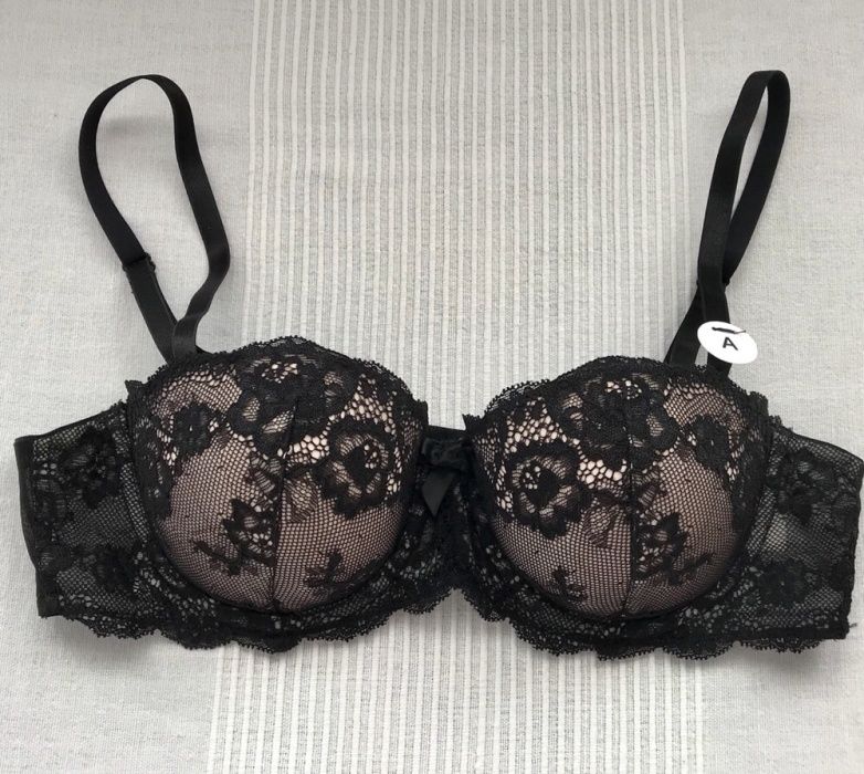 Sutien balconette din dantela, marime 80A, nou