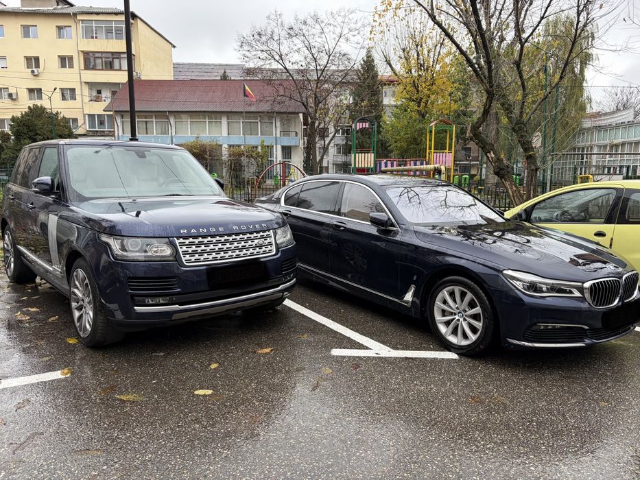 Inchiriere auto cu sofer Range Rover Vogue/Bmw Seria 7 Long