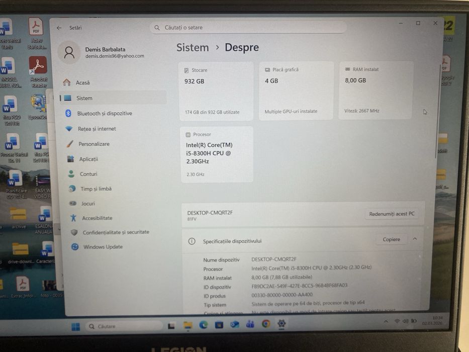 Lenovo Legion i5 / GTX 4GB / 8GB RAM / 1TB HDD – Laptop Gaming