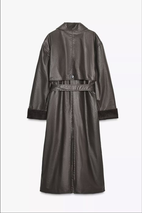 Тренч оверсайз вощеный
