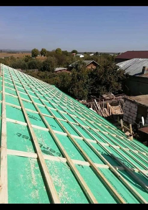 Acoperișuri executam montaj tigla metalică dulgherie terase