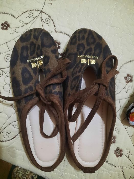 Тапочки леопардовые замшевые