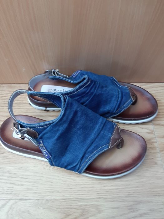 Дамски дънкови сандали