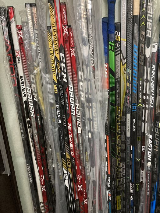 Хоккейные клюшки bauer, ccm, warrior, true и заряд