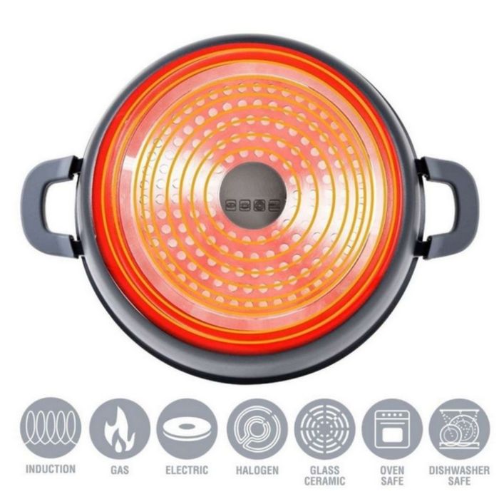 Комплект от 3 тенджери Cheffinger с мраморно покритие 20/24/28 см