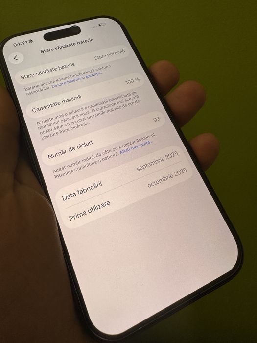 Telefon Iphone 17 Pro-256Gb-ca nou-Deep Blue-liber de retea-Garantie