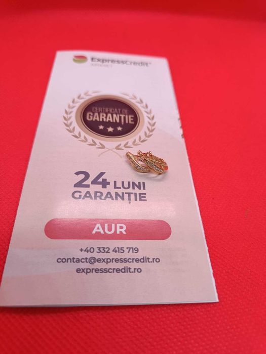 Cercei copii aur 14K 1.88g (Ag16 Moldova b33171.4) - Garantie 2 ani!