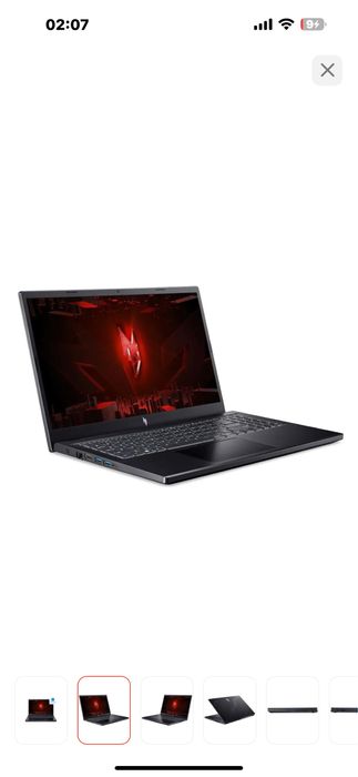 Продам acer nitro v15 i713620 rtx4050