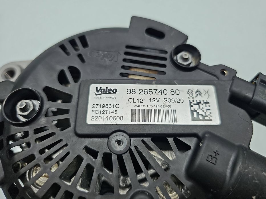 Alternator Opel Crossland X [Fabr 2017-2020] 9826574080 1.2 Benz B12XH