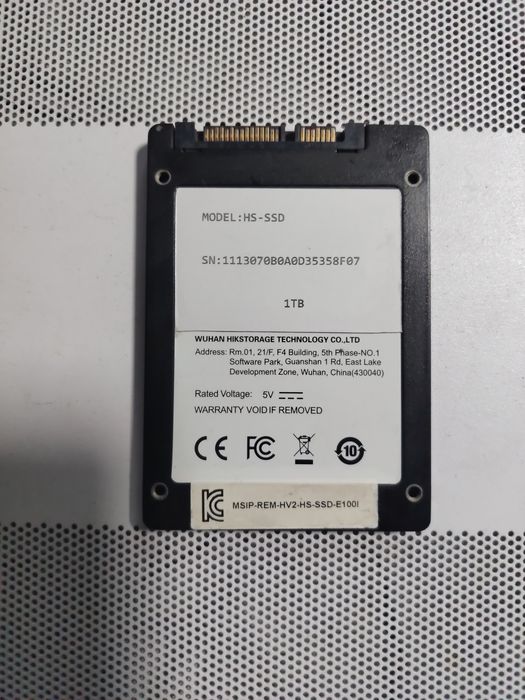 SSD sata 1TB/1024GB.