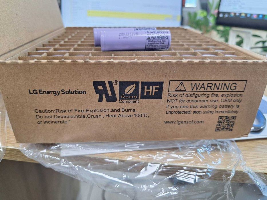 LG 18650 Li-Ion Батерия 3.6V 2900mAh 20A нови оригинални
