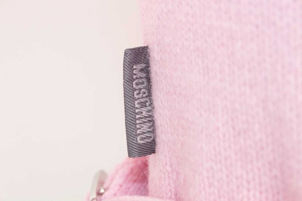 Moschino Jeans дамски пуловер розов от вълна и ангора 38 S
