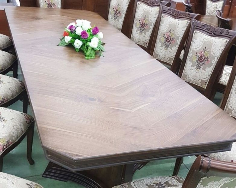 Столь МДФдан ясалган усти шпон оёклари тумбали