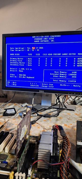 Kit retro Pentium 2 slot 1 placa baza processor memorie placa video