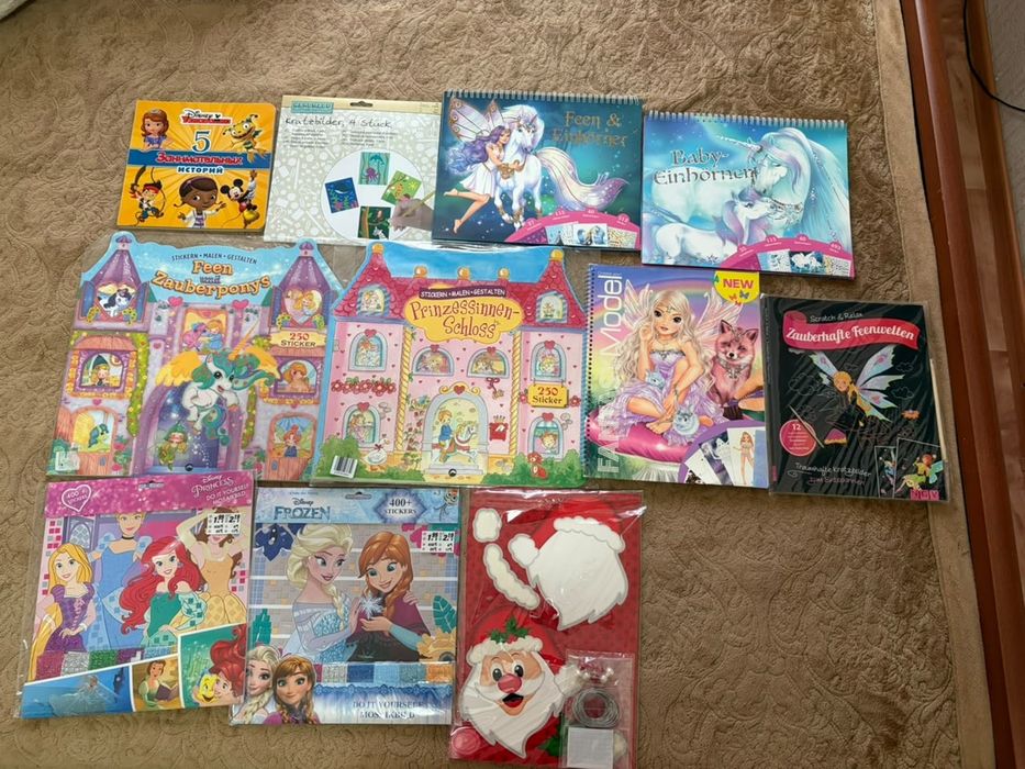 Продам детские книги,журналы и наборы для творчества